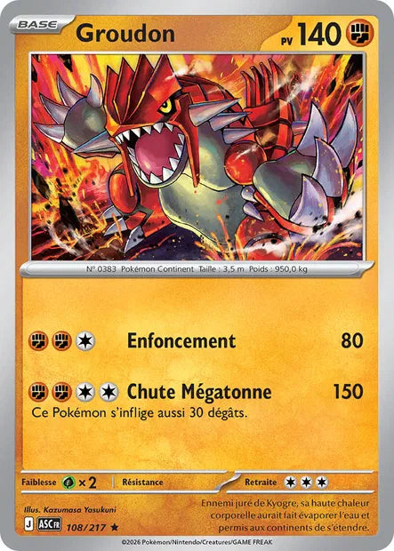 108/217 - Groudon - ME2.5 Héros Transcendants