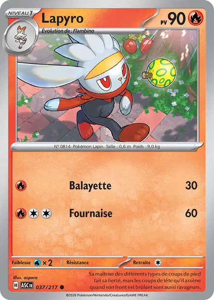037/217 - Lapyro - ME2.5 Héros Transcendants