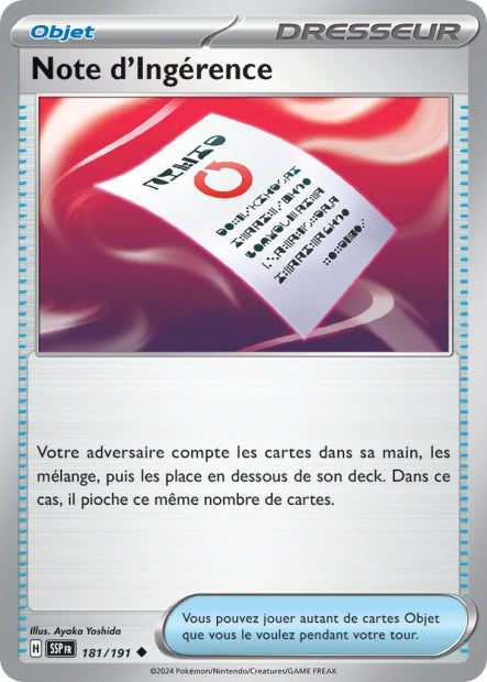 181/191 - Note d'Ingérence - EV8 Étincelles Déferlantes