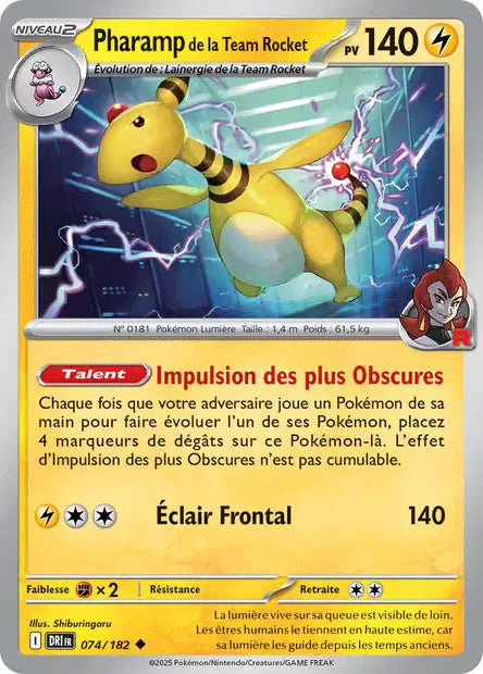 074/182 - Pharamp de la Team Rocket - EV10 Rivalités Destinées