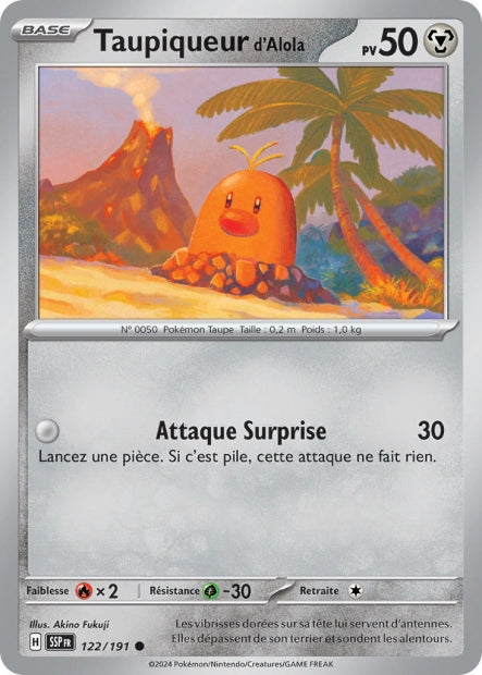 122/191 - Taupiqueur d'Alola - EV8 Étincelles Déferlantes
