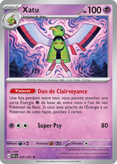 026/91 - Xatu - EV4.5 Destinées de Paldea