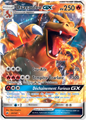 20/147 - Dracaufeu GX - Ombre Ardentes / Soleil et Lune