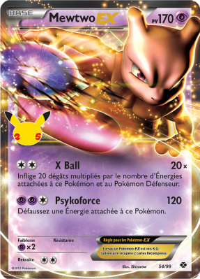 54/99 - Mewtwo Ex - EB7.5 Célébrations