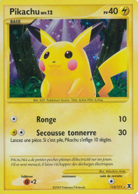112/111 - Pikachu Holo -  Rivaux Émergeants