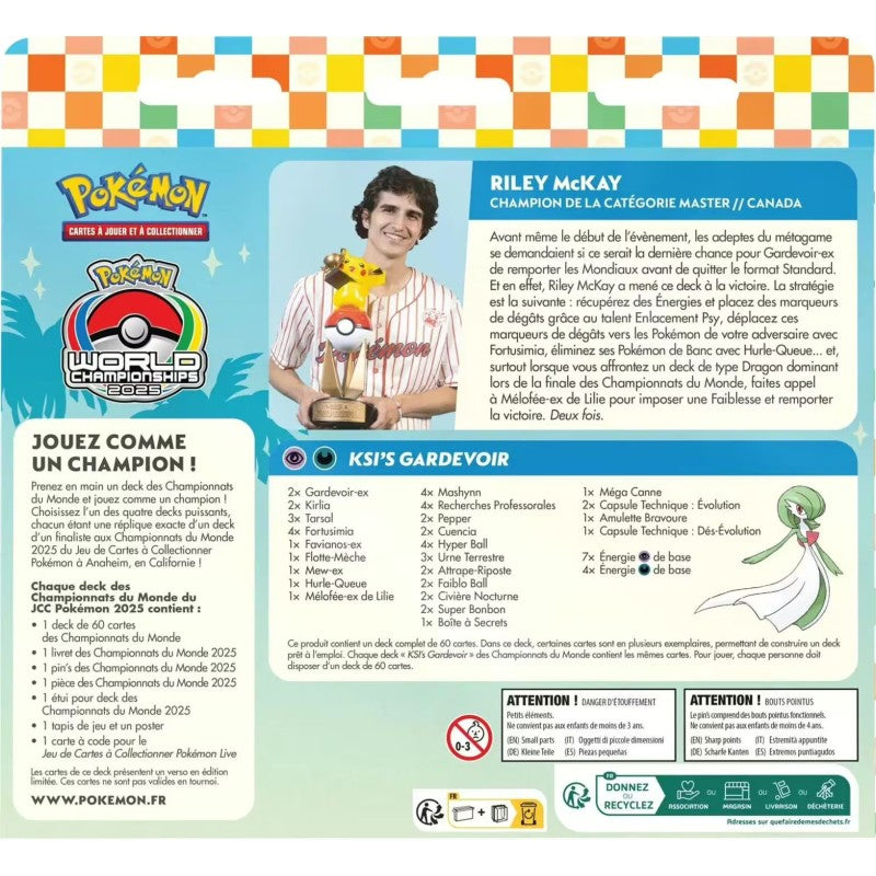 Deck Riley McKAY - Pokemon - Deck des championnats de monde 2025