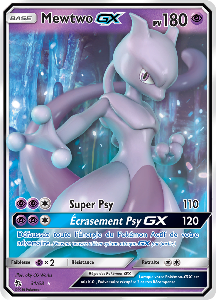 31/68 - Mewtwo Gx - Destinées Occultes