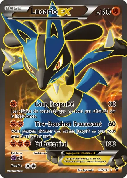 107/111 - Lucario Ex - Poings Furieux