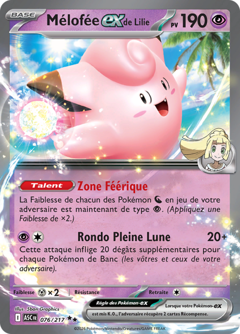 076/217 - Melofee Ex de Lilie - ME2.5 Héros Transcendants