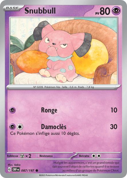 087/197 - Snubull - EV03 Flammes Obsidiennes