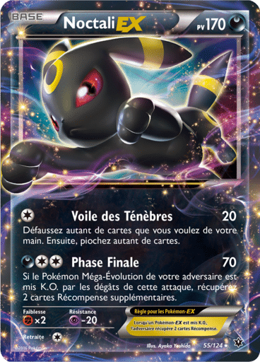 55/124 - Noctali Ex - XY Impact des Destins