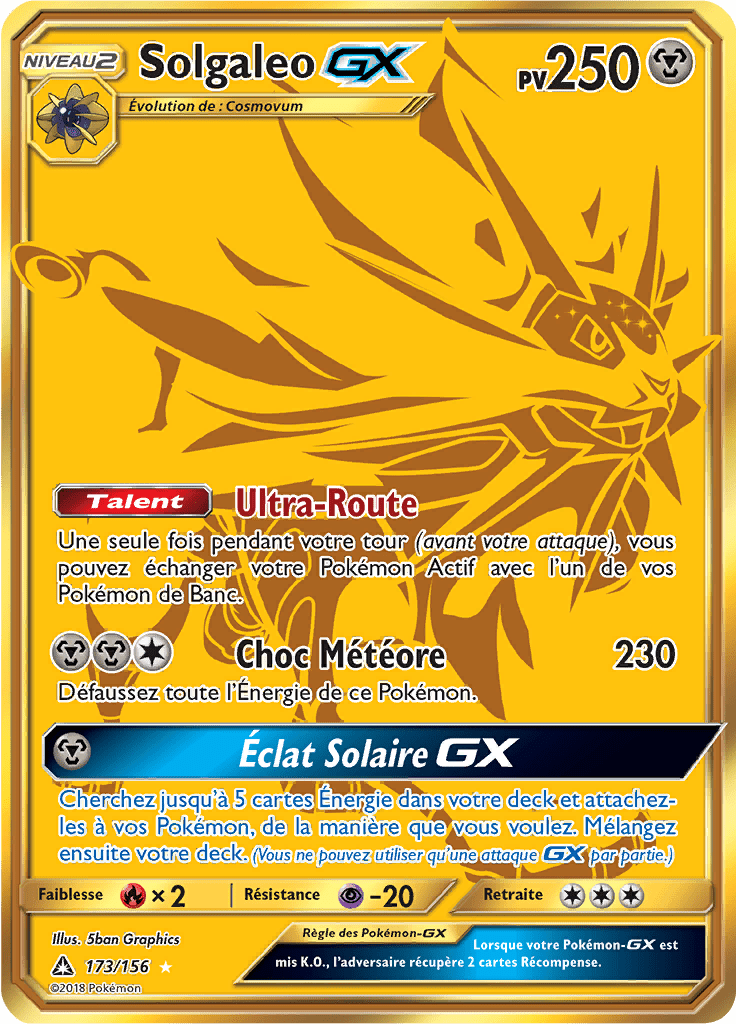 173/156 - Solgaleo GX - Ultra-Prisme