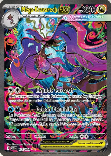 118/086 - Mega Kravarech Ex - ME04 Chaos Ascendant