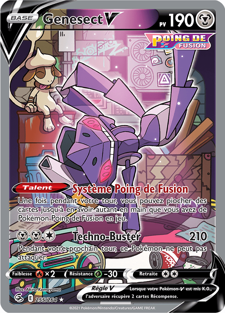 255/264 - Genesect V - EB8 Poing de Fusion