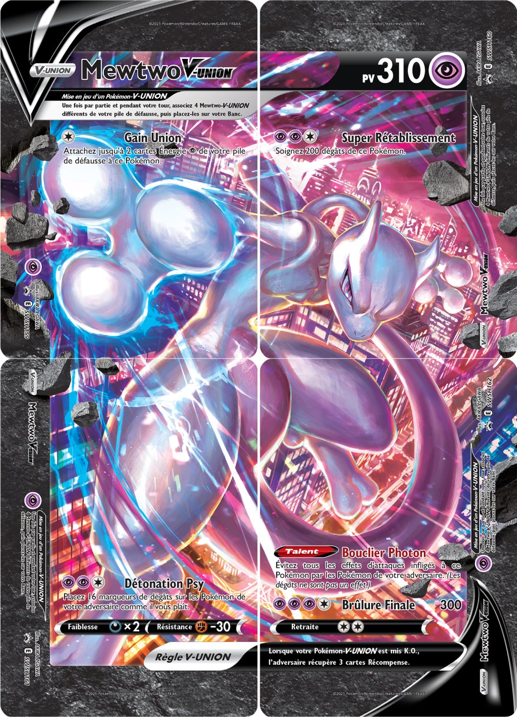SWSH159/160/161/162 - Mewtwo Vunion - PROMO