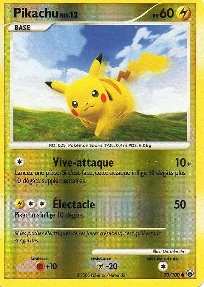 70/100 - Pikachu Reverse - Aube Majestueuse