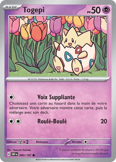 083/197 - Togepi - EV03 Flammes Obsidiennes