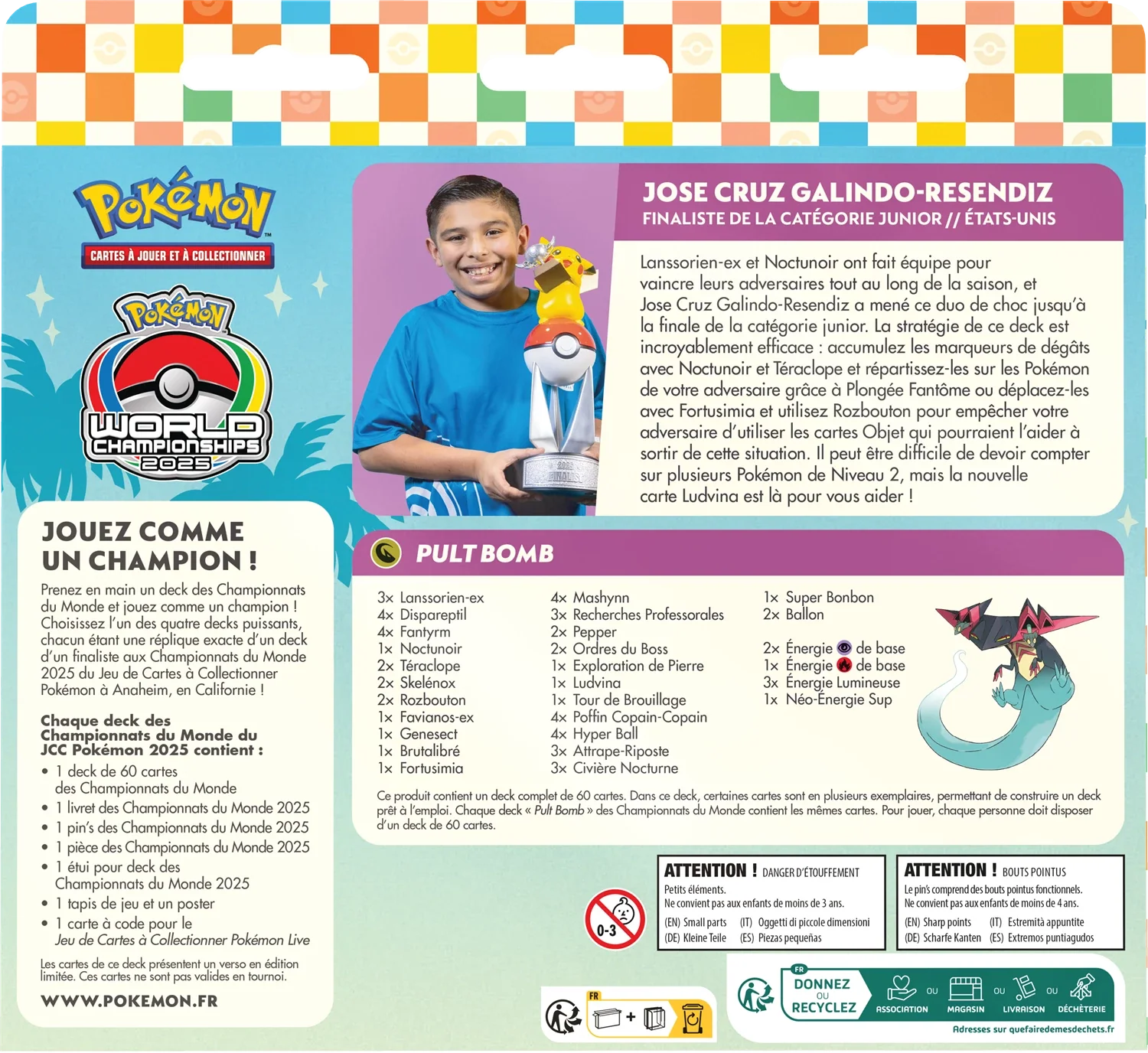 Deck Jose Cruz - Pokemon - Deck des championnats de monde 2025