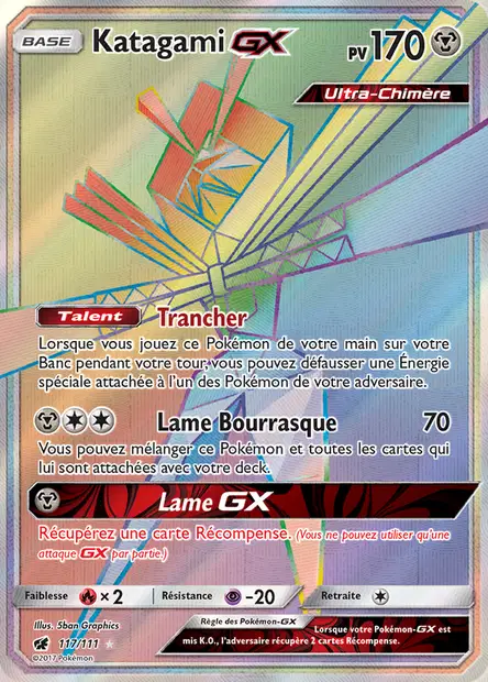 117/111 - Katagami GX - Soleil et Lune Invasion Carmin