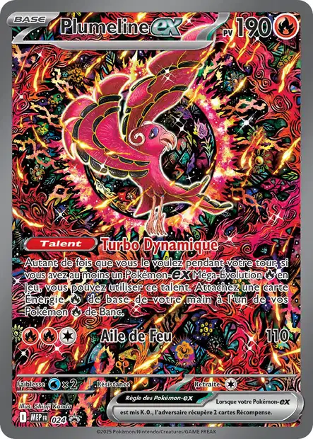 MEP023+MEP024 - Méga-Dracaufeu X + Plumeline - PROMO