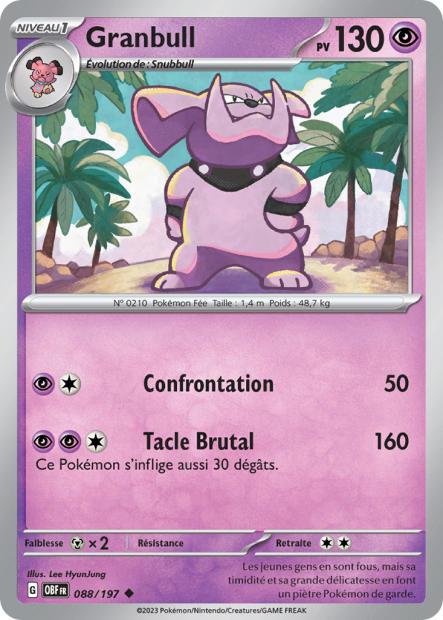 088/197 - Granbull - EV03 Flammes Obsidiennes