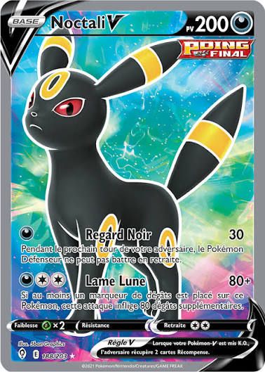 188/203 - Noctali V - EB7 Evolution Celeste