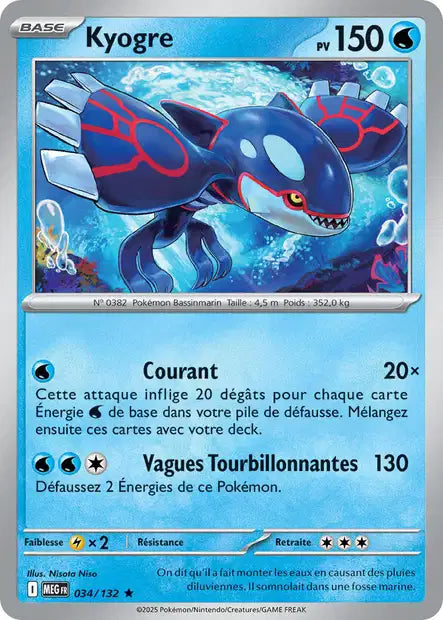 034/132 - Kyogre - ME01 Méga-Évolution