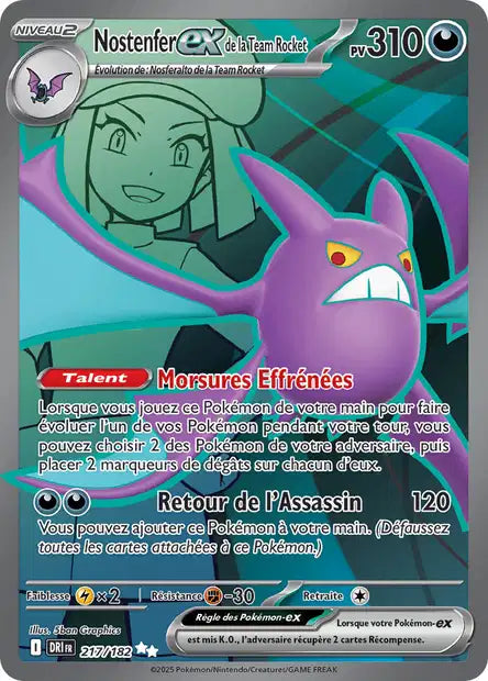 217/182 - Nostenfer ex de la Team Rocket - EV10 Rivalités Destinées
