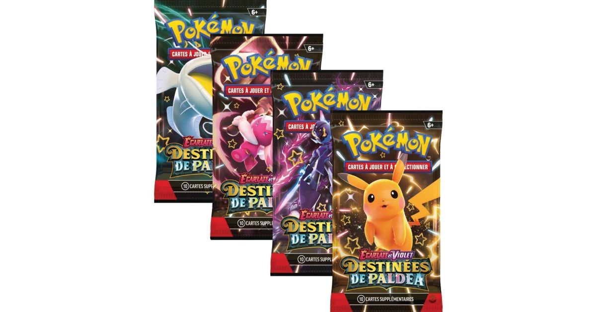 Booster en loose - Écarlate et Violet - Destinées de Paldea EV4.5 🇫🇷 (illustration aléatoire)