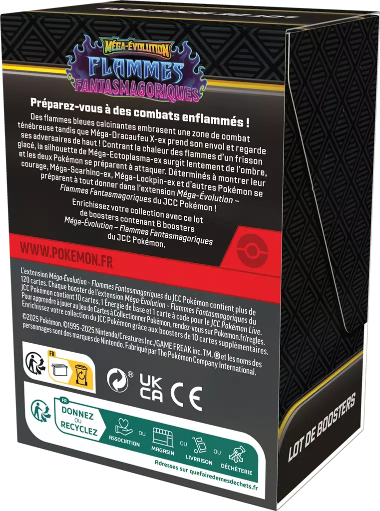 Bundle 6 boosters - Mega Evolutions - Flammes Fantasmagoriques 🇫🇷
