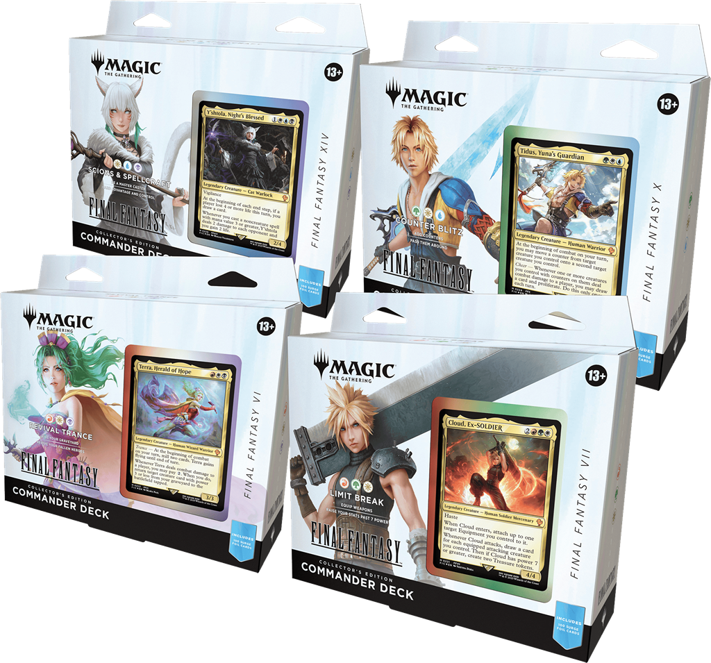 Set of 4 Commander Decks: Collector's Edition - MTG: FINAL FANTASY EN