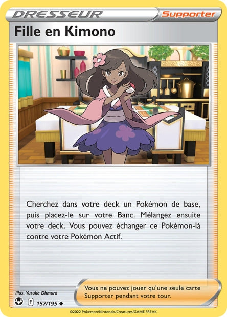 157/195 - Fille en Kimono - EB12 Tempête Argentée