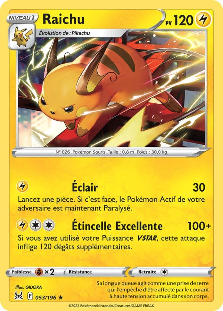 053/196 - Raichu - EB11 Origine Perdue
