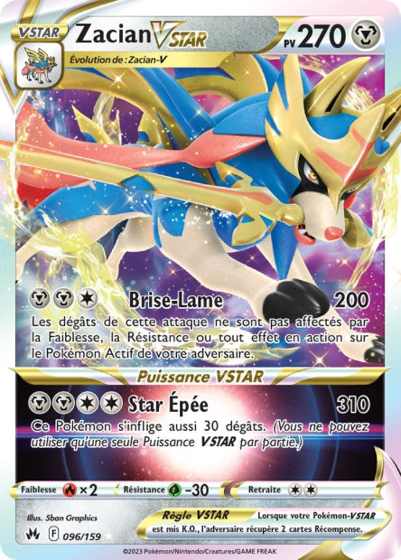096/159 - Zacian-VSTAR - EB12.5 Zénith Suprême
