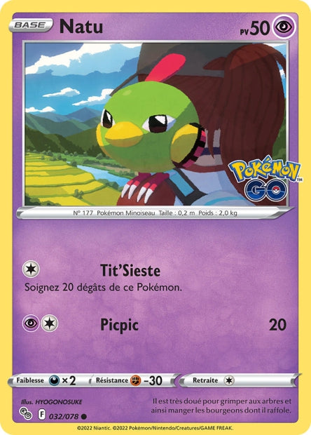 032/078 - Natu - EB10.5 Pokémon Go