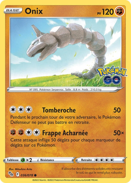036/078 - Onix - EB10.5 Pokémon Go